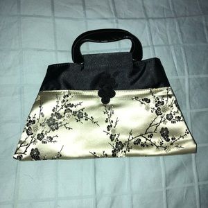 Black and white Chinese purse